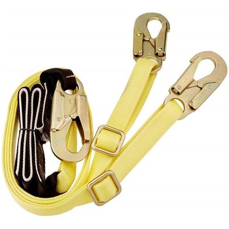 SAFETY WORKS Safety Works 242343 Twin Leg Adjustable Lanyard Heavy Duty Protective Cover 242343